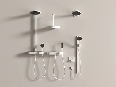 Shower modern bathroom small piece shower 3d model
