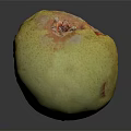 Modern pear half a pear 3d model