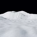 Snow Covered Garden Landscape With Rolling Terrain And Natural Snowy Scenery