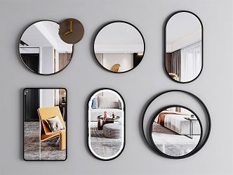 Modern mirror bathroom mirror 3d model