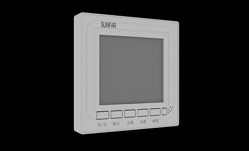 Modern thermostat 3d model