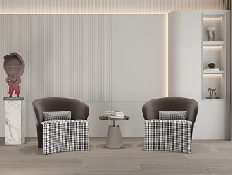 Modern leisure sofa combination leisure chair 3d model