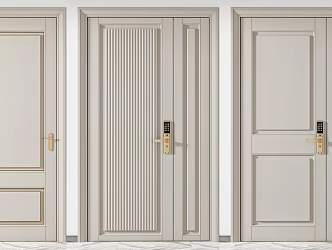 Modern child-mother door 3d model