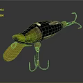 Hardware Tools Fishing Lure with Metal Hooks Rotating Blade and Colorful Finish