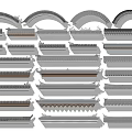 Diverse Industrial Metal Components Featuring Various Shapes And Textured Surfaces