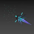 Shooting effect 3d model