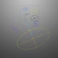 Smart Machine Drone 3D Model With Wireframe Structure Multiple Rotors And Stand
