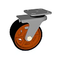 Industrial Caster Wheel Heavy Duty Metal Frame Rubber Tread for Machinery Mobility