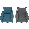Modern Soft Fabric Upholstered Swivel Office Chair With Padded Armrests For Comfortable Daily Office Use
