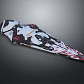 Futuristic Spacecraft With Sleek Black White Red Design And Advanced Tech For Cosmic Exploration