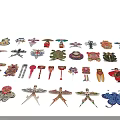 Decorative Hanging Pendants with Various Traditional Designs and Unique Shapes for Home Decoration