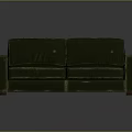Green Leather Two Seater Sofa with Modern Design and Comfortable Seats