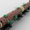 LEGO toy building block train freight train 3d model