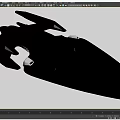 Science Fiction Spaceship With Gray Body Blue And Red Details NX-0002