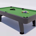 Billiard Table Sports Equipment With Green Felt Surface Black Frame Triangle Rack And Balls