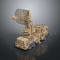 Tactical Military Mobile Radar Surveillance Vehicle With Elevated Antenna System