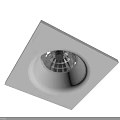 Modern Square White Downlight Spotlight For Ceiling Recessed Installation Design 3d model