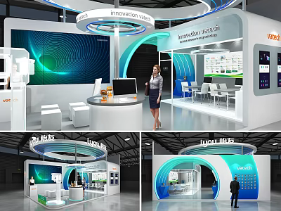 Modern Exhibition Booth 3d model