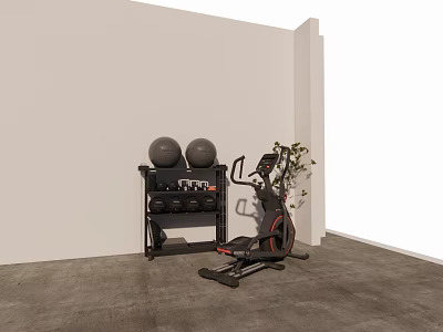 Gym Fitness Equipment 3d model Gym Fitness Equipment 3d model