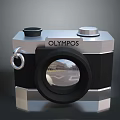 OLYMPOS Computer Webcam With Silver Black Body Lens And Retro Design Knob