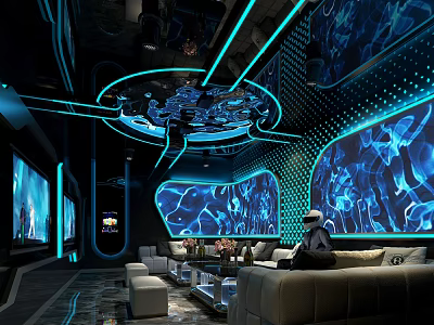 Modern KTV rooms 3d model