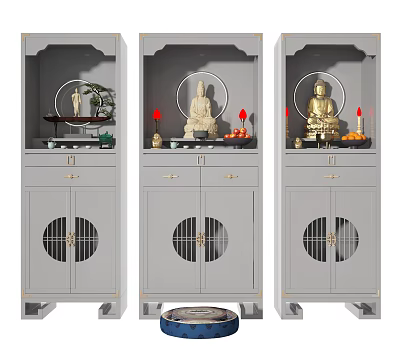 New Chinese Buddhist Cabinet Buddhist Temple 3d model