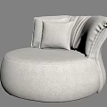 Plush Beige Lazy Sofa With Cozy Cushion And Modern Comfortable Design