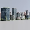 Green Plants On High Rise Building Exteriors In Modern Urban Cityscape