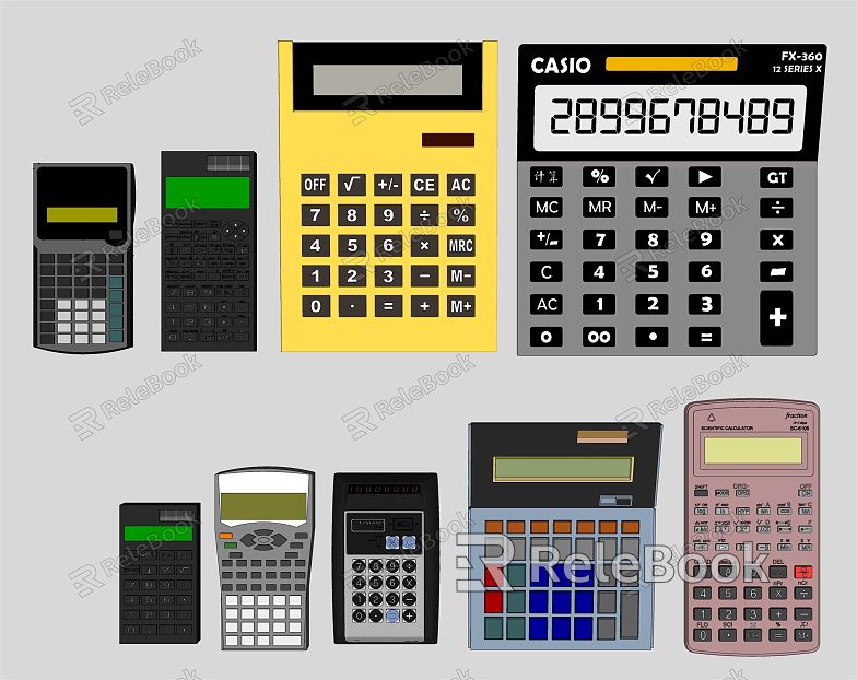 Modern calculator equipment model