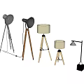 Nordic lighting combination floor lamp 3d model