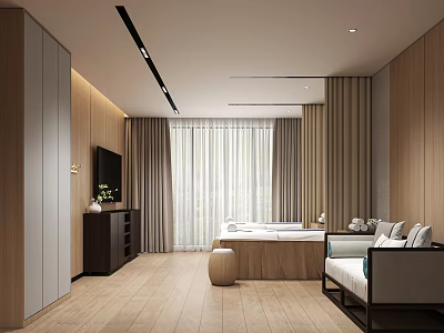 Modern Hospital Outpatient Clinic With Comfortable Waiting Area And Professional Medical Services 3d model