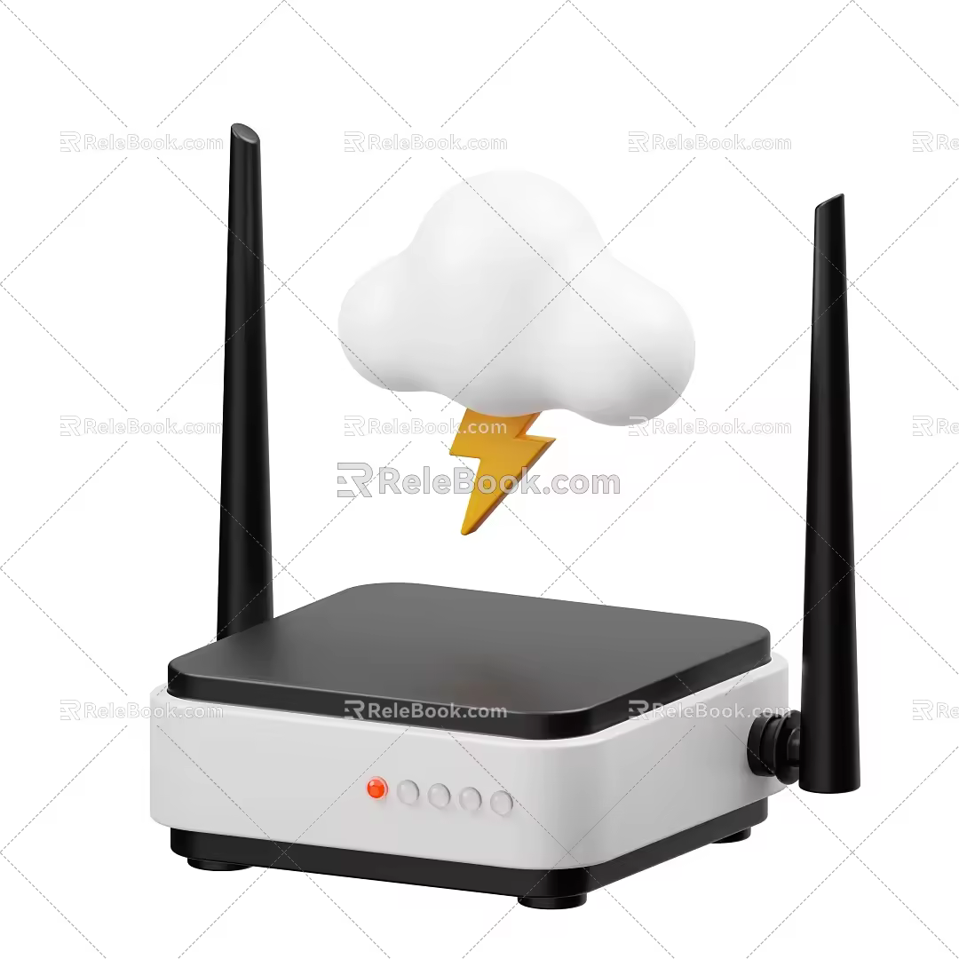 Router Network Device Network Connector 3d model