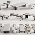 Modern Sofa Bench 3d model
