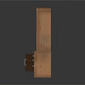 Wooden Bookshelf Featuring Open Shelves Bottom Drawers And Hinged Cabinet Door Storage