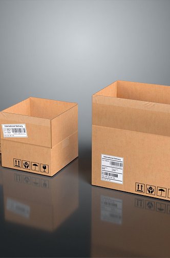 Box Carton Container 3d model