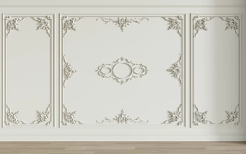 European Carved Classical Carved 3d model