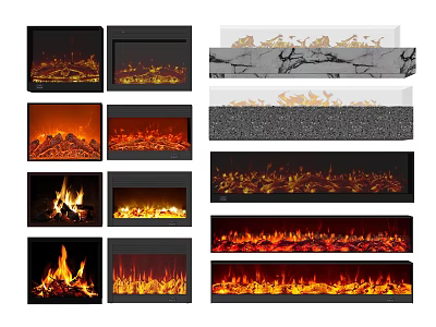 Modern Fireplace 3d model