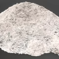White Granular Mineral Powder With Fine Texture And Small Particles 3d model