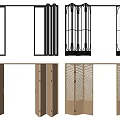 Modern and Classic Folding Doors with Wooden and Metal Frame Designs