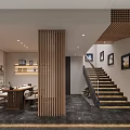 Traditional Chinese Tea Room Interior With Wooden Furniture And Decor