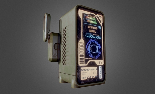 modern equipment scanning device 3d model