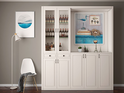 Nordic Wine Cabinet model