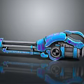Mini Gun Mini Machine Gun Sci-fi Weapon Futuristic Weapon Sci-fi Equipment Concept Weapon Next Generation Weapon 3d model