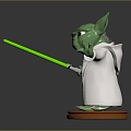 Yoda Glow Ancient Star Wars Jedi Jedi Jedi Mandalorian Master Yoda 3d model