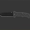 Tactical Knife With Sharp Stainless Steel Blade And Patterned Grip Handle
