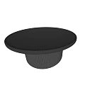 Milotti Minotti round coffee table 3d model