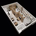 Creative Book Art Interior Design With Wooden Bookshelves And Artistic Books