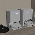 Robotic Vacuum Cleaners Including Dreame And Deebot With Charging Docks On Floor