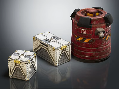 INDUSTRIAL LOFT CASE SCI-FI CASE 3d model