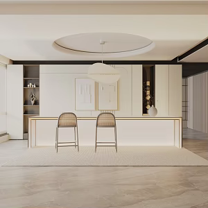 Modern table combination 3d model